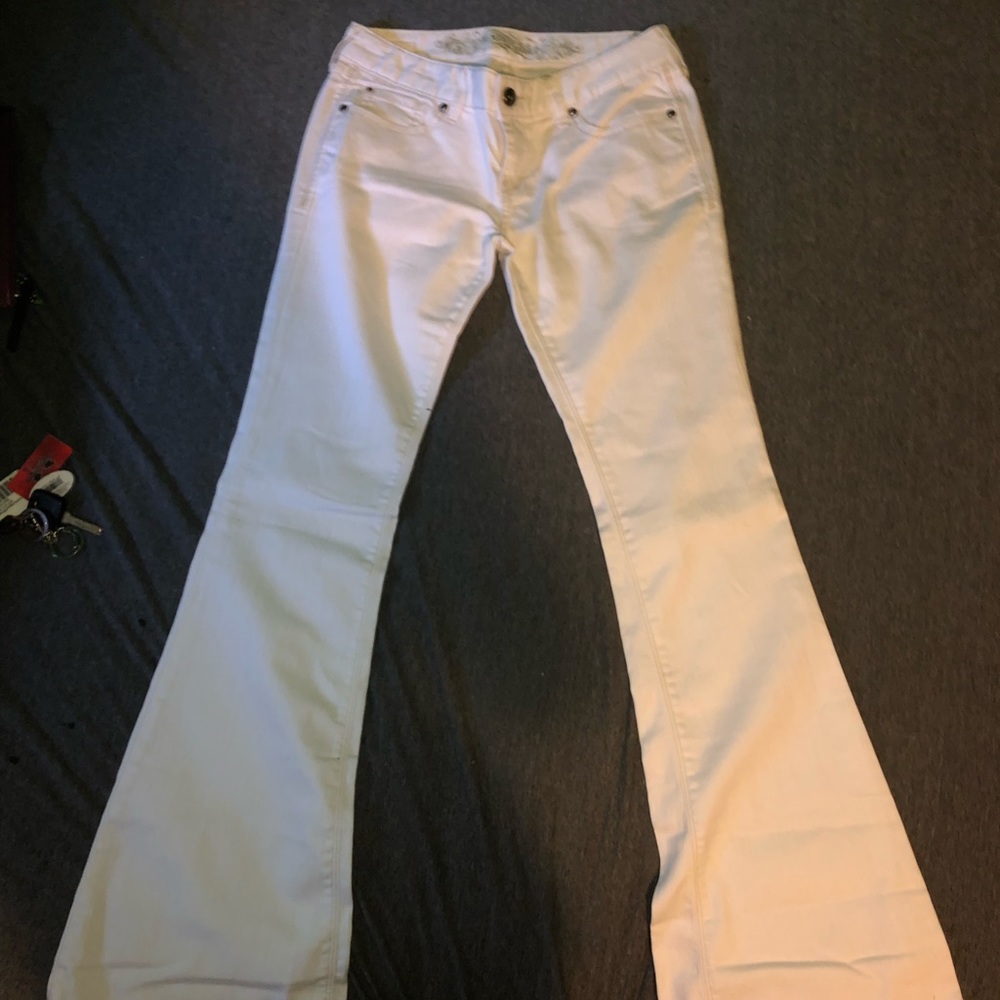Express White Flare Jeans